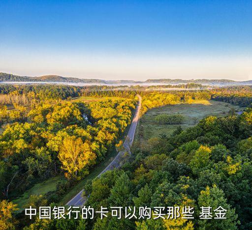 中國(guó)銀行的卡可以購買那些 基金