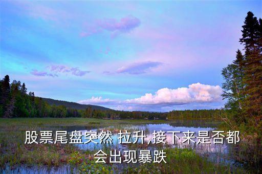  股票尾盤(pán)突然 拉升,接下來(lái)是否都會(huì)出現(xiàn)暴跌