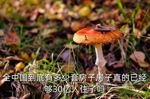 全中國(guó)到底有多少套房子房子真的已經(jīng)夠30億人住了嗎