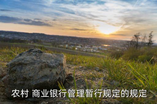 農村商業(yè)銀行流動性風險管理辦法