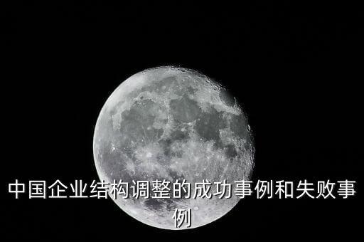 中國企業(yè)結構調(diào)整的成功事例和失敗事例